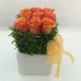 9 Orange Roses Ceramic – Square 